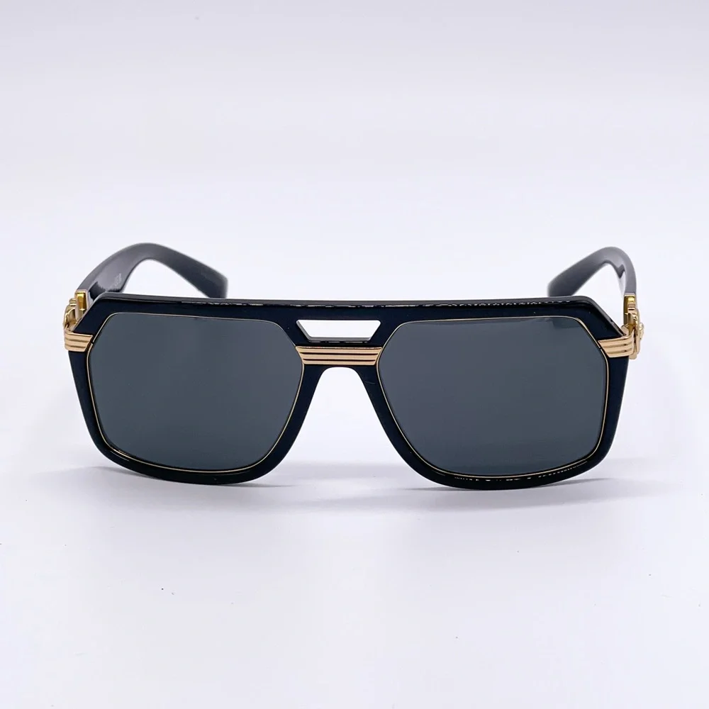 NEW VERSACE VE4399 GB1/87 MEN BLACK SQUARE SUNGLASSES VERSACE MOD 4399
